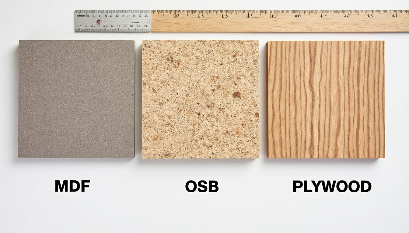 Quelle différence entre MDF, OSB et contreplaqué ? 2 découvrez les différences essentielles entre le mdf, l'osb et le contreplaqué pour bien choisir le matériau adapté à vos projets de construction et de bricolage.